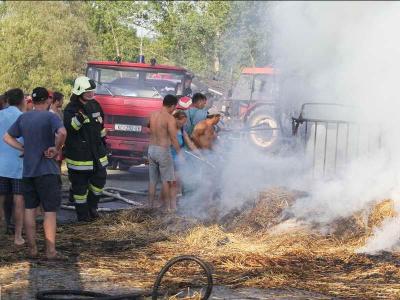 KOPRIVNICA: Iskra zapalila čak 220 bala slame na mostu