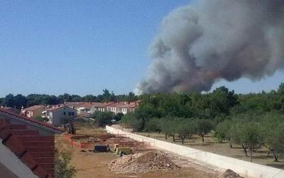 FAŽANA: Kanaderi spriječili širenje prema kućama