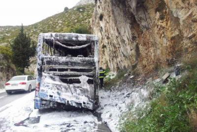 DUBROVNIK: Turisti�ki autobus iz �ilipa zapalio se jutros na vidikovcu iznad Grada