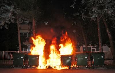 ORIOVAC: Jutrošnje buđenje uz požar kontejnera